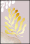 Poster in vero oro con sole scintillante